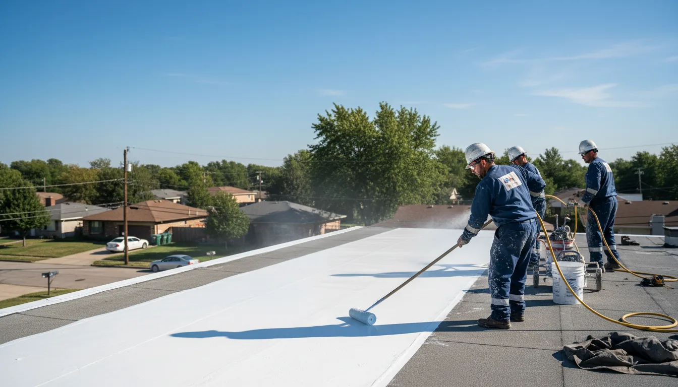 Commercial roof coating in Guy, AR near me
